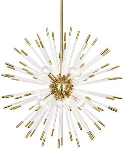 Robert Abbey New Arrivals Andromeda Large Chandelier In Brass