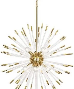 Robert Abbey New Arrivals Andromeda Large Chandelier In Brass