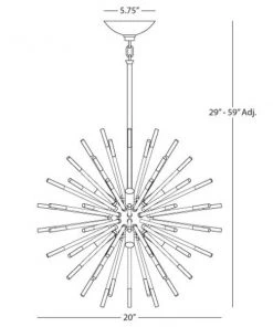 Robert Abbey Andromeda Small Chandelier In Polished Nickel New Arrivals