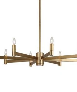 Robert Abbey New Arrivals Delany Round Chandelier Antique Brass