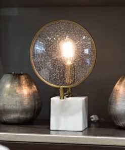 Robert Abbey Fineas Accent Lamp Aged Brass And Alabaster New Arrivals