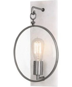 Robert Abbey Fineas Wall Sconce In Dark Antique Nickel