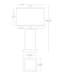 Robert Abbey Harvey Table Lamp Smoky Taupe New Arrivals
