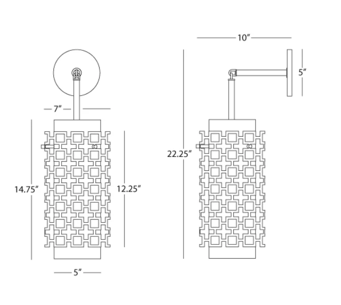 Jonathan Adler New Arrivals Parker Wall Sconce Nickel 4 Jonathan Adler New Arrivals Parker Wall Sconce Nickel