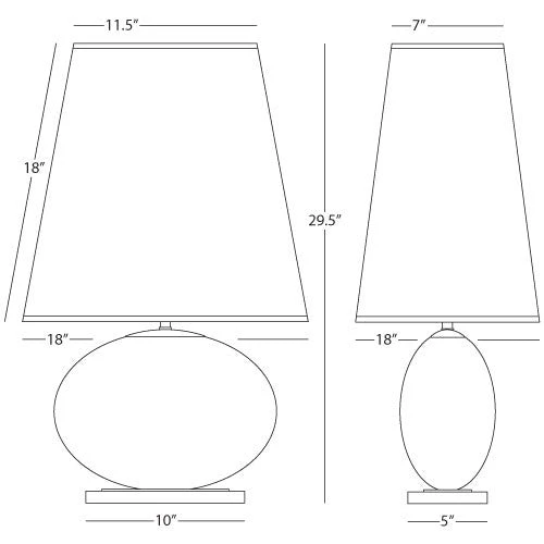 Robert Abbey Raquel Table Lamp With Tall Shade New Arrivals 5 Robert Abbey Raquel Table Lamp With Tall Shade New Arrivals