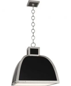 Robert Abbey Ranger Pendant Matte Black And Polished Nickel New Arrivals