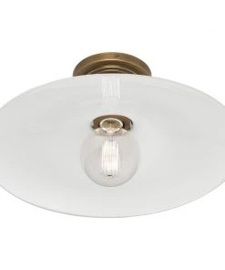 Robert Abbey New Arrivals Rico Espinet Arial Flushmount Warm Brass