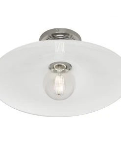 Robert Abbey New Arrivals Rico Espinet Arial Flushmount Antique Silver