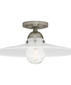 Robert Abbey New Arrivals Rico Espinet Arial Flushmount Antique Silver