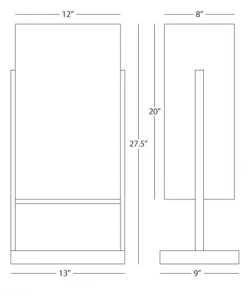 Robert Abbey Nikole Table Lamp Polished Nickel