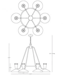 Robert Abbey Vortex Chandelier