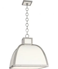 Robert Abbey New Arrivals Ranger Pendant White And Polished Nickel