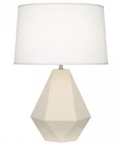 Robert Abbey Delta Table Lamp Bone