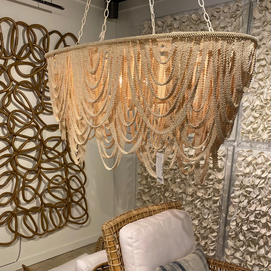 Palecek Selita Oval Chandelier 4 Palecek Selita Oval Chandelier