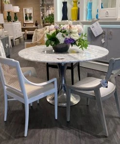 Bungalow 5 New Arrivals Stockholm Center Round Table Nickel With White Marble Top 12 Bungalow 5 New Arrivals Stockholm Center Round Table Nickel With White Marble Top