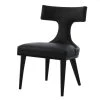 Studio A Anvil Back Dining Chair Black Leather 1 Studio A Anvil Back Dining Chair Black Leather