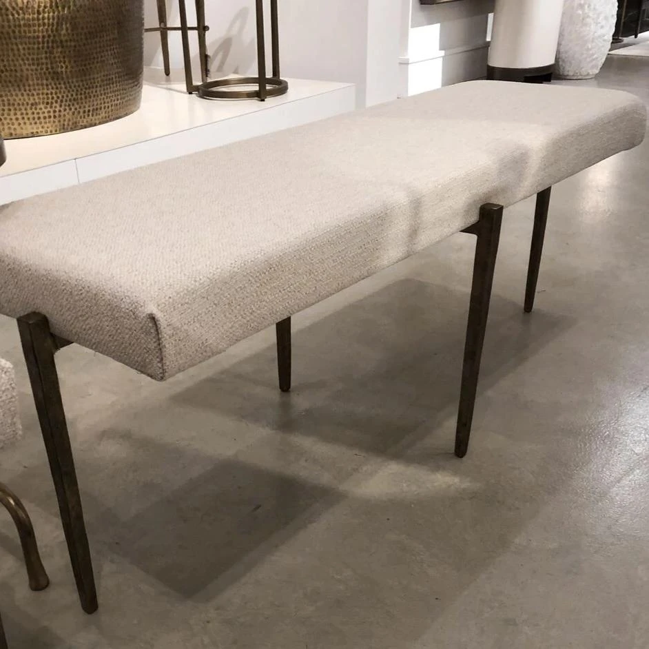 Studio A New Arrivals Laforge Bench Large Natural Iron 4 Studio A New Arrivals Laforge Bench Large Natural Iron