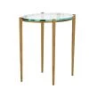Studio A New Arrivals Petite Oval Accent Table Antique Gold