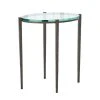 Studio A Petite Oval Accent Table Natural Iron New Arrivals