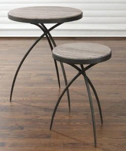 Studio A New Arrivals Tripod Table With Grey Marble Top