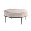 Studio A New Arrivals Urban Ottoman Grey Hair On Hide Antique Gunmetal 2 Studio A New Arrivals Urban Ottoman Grey Hair On Hide Antique Gunmetal