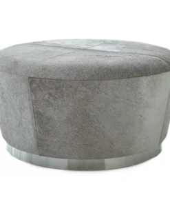 Studio A Tapered Ottoman Grey Hair On Hide New Arrivals