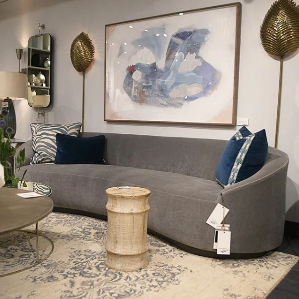 Arteriors Home Turner Sofa Sharkskin Velvet Grey Ash 4 Arteriors Home Turner Sofa Sharkskin Velvet Grey Ash