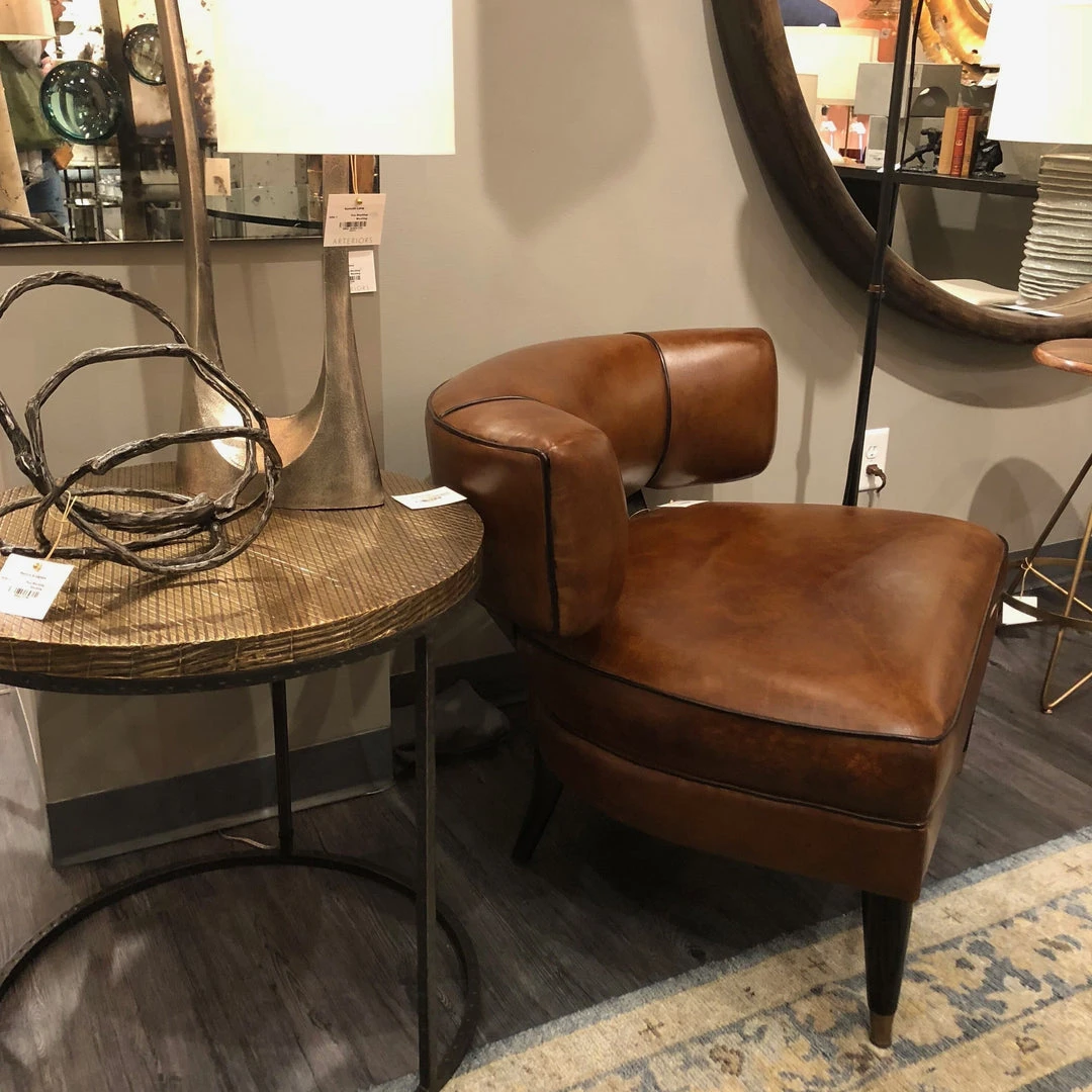 Arteriors Home Laurent Chair Mottled Brown 6 Arteriors Home Laurent Chair Mottled Brown