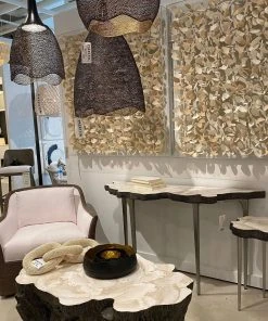 Palecek New Arrivals Chloe Fossil Clam Console Table