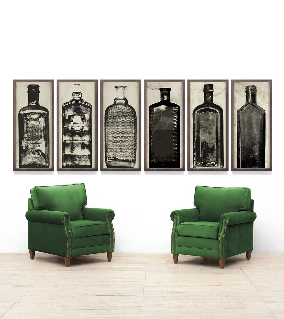 Natural Curiosities New Arrivals Copper River Bottles No. 3 Framed Artwork Natural Curiosities New Arrivals Copper River Bottles No. 3 Framed Artwork