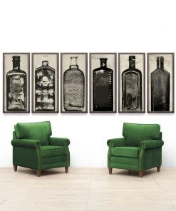 Natural Curiosities Copper River Bottles No. 4 Framed Artwork New Arrivals