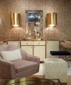 Worlds Away New Arrivals Windham Table Lamp Gold Leaf