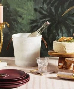 Blue Pheasant Wesley White Swirled Ice Bucket New Arrivals 12 Blue Pheasant Wesley White Swirled Ice Bucket New Arrivals