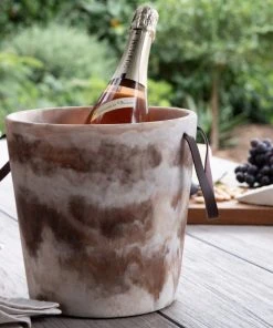 Blue Pheasant New Arrivals Wesley Brown Swirled Ice Bucket