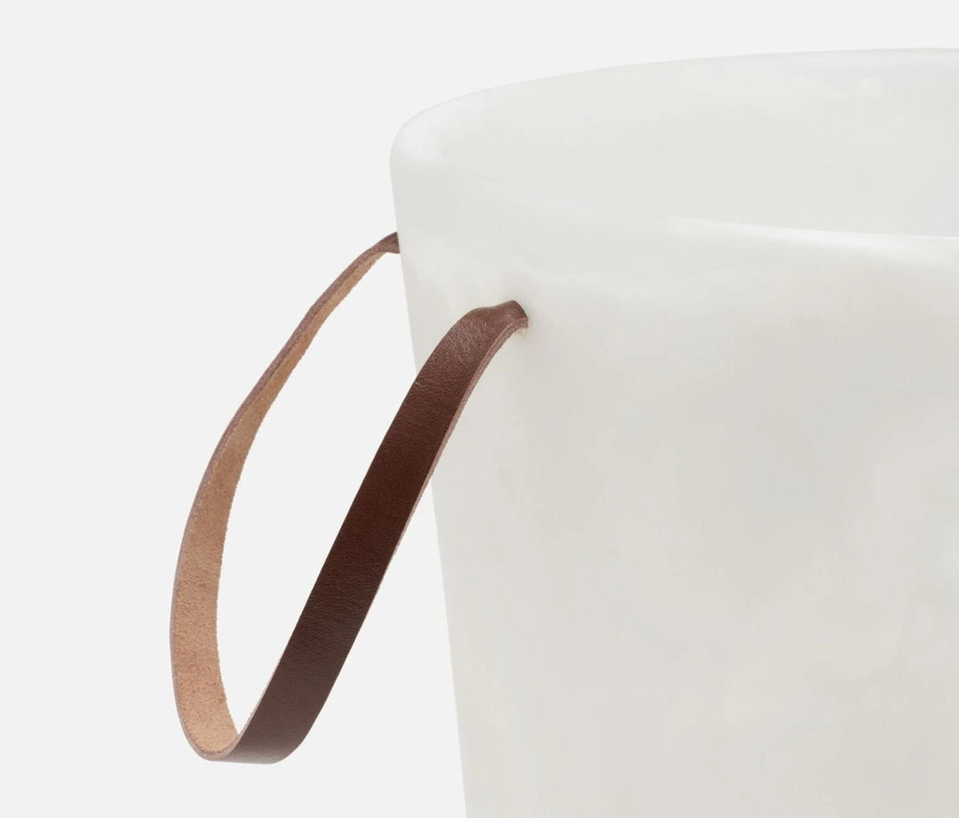 Blue Pheasant Wesley White Swirled Ice Bucket New Arrivals 8 Blue Pheasant Wesley White Swirled Ice Bucket New Arrivals