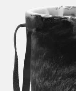 Blue Pheasant Wesley Black Swirled Ice Bucket 12 Blue Pheasant Wesley Black Swirled Ice Bucket