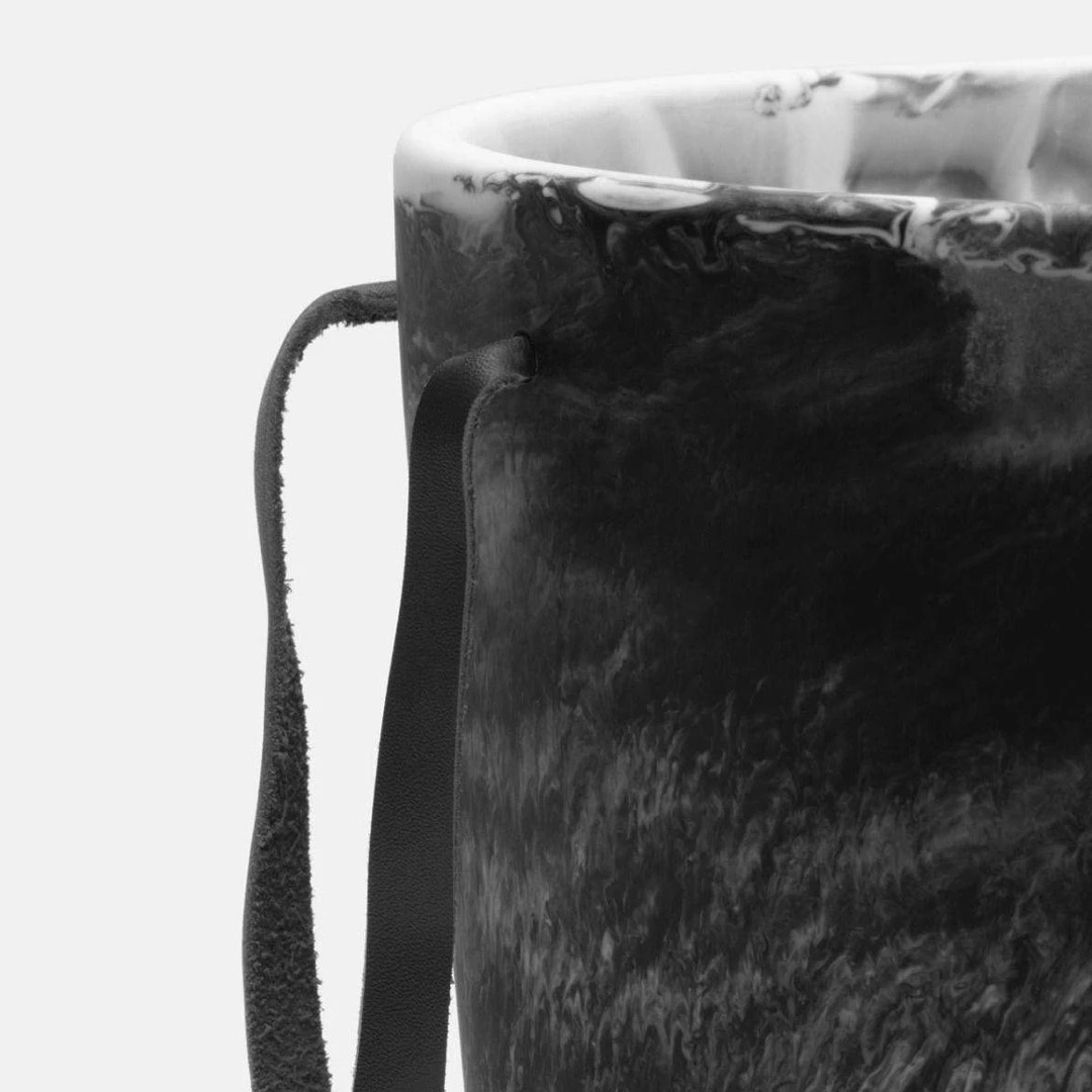 Blue Pheasant Wesley Black Swirled Ice Bucket 7 Blue Pheasant Wesley Black Swirled Ice Bucket