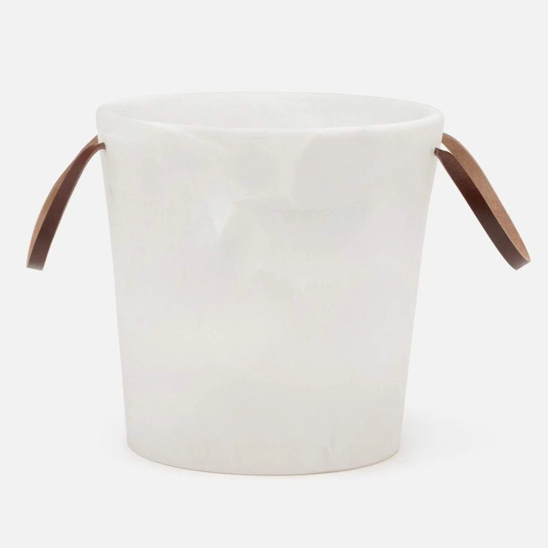 Blue Pheasant Wesley White Swirled Ice Bucket New Arrivals 7 Blue Pheasant Wesley White Swirled Ice Bucket New Arrivals