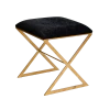 Worlds Away New Arrivals X Side Table Gold And Black