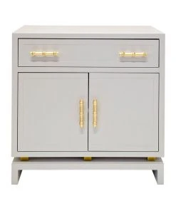 Worlds Away Marcus Cabinet Gray Lacquer New Arrivals