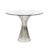 Worlds Away Powell Side Table Stainless Steel New Arrivals