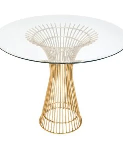 Worlds Away New Arrivals Powell Side Table Gold