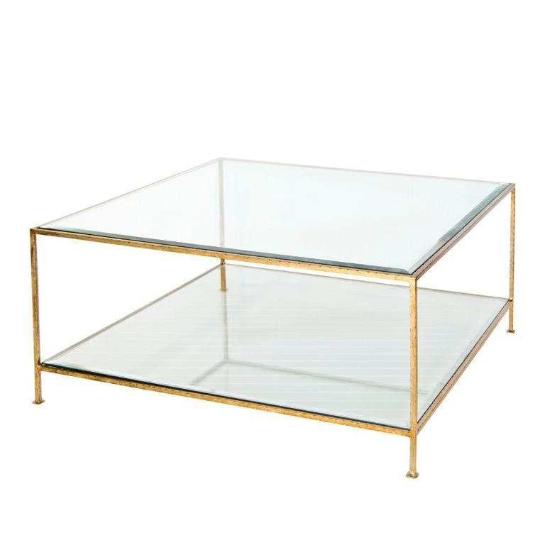 Worlds Away New Arrivals Quadro Coffee Table Gold 3 Worlds Away New Arrivals Quadro Coffee Table Gold