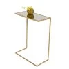 Worlds Away Rico Cigar Side Table Gold Leaf