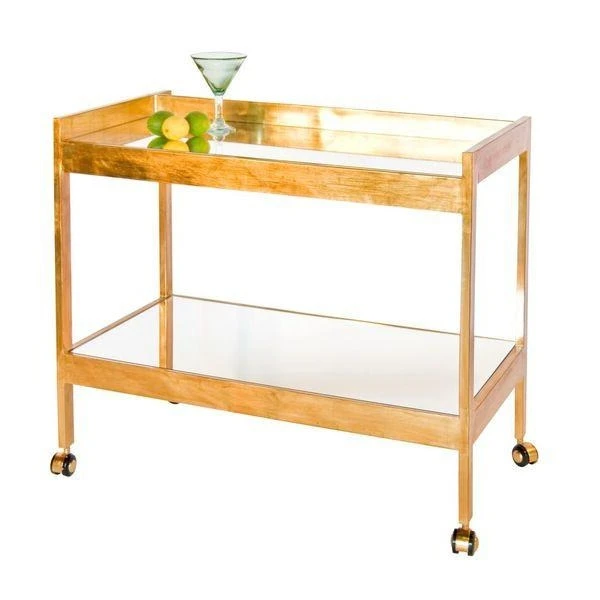 Worlds Away New Arrivals Roland Bar Cart Gold Leaf 3 Worlds Away New Arrivals Roland Bar Cart Gold Leaf