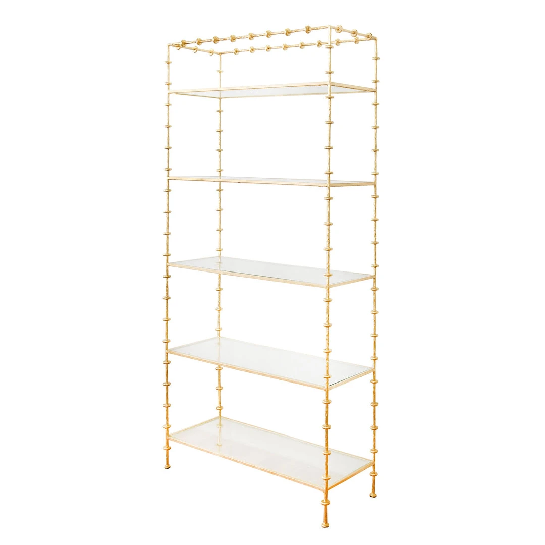 Worlds Away Addie Etagere Gold Leaf 3 Worlds Away Addie Etagere Gold Leaf