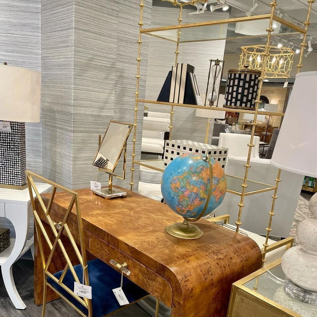 Worlds Away Addie Etagere Gold Leaf 4 Worlds Away Addie Etagere Gold Leaf