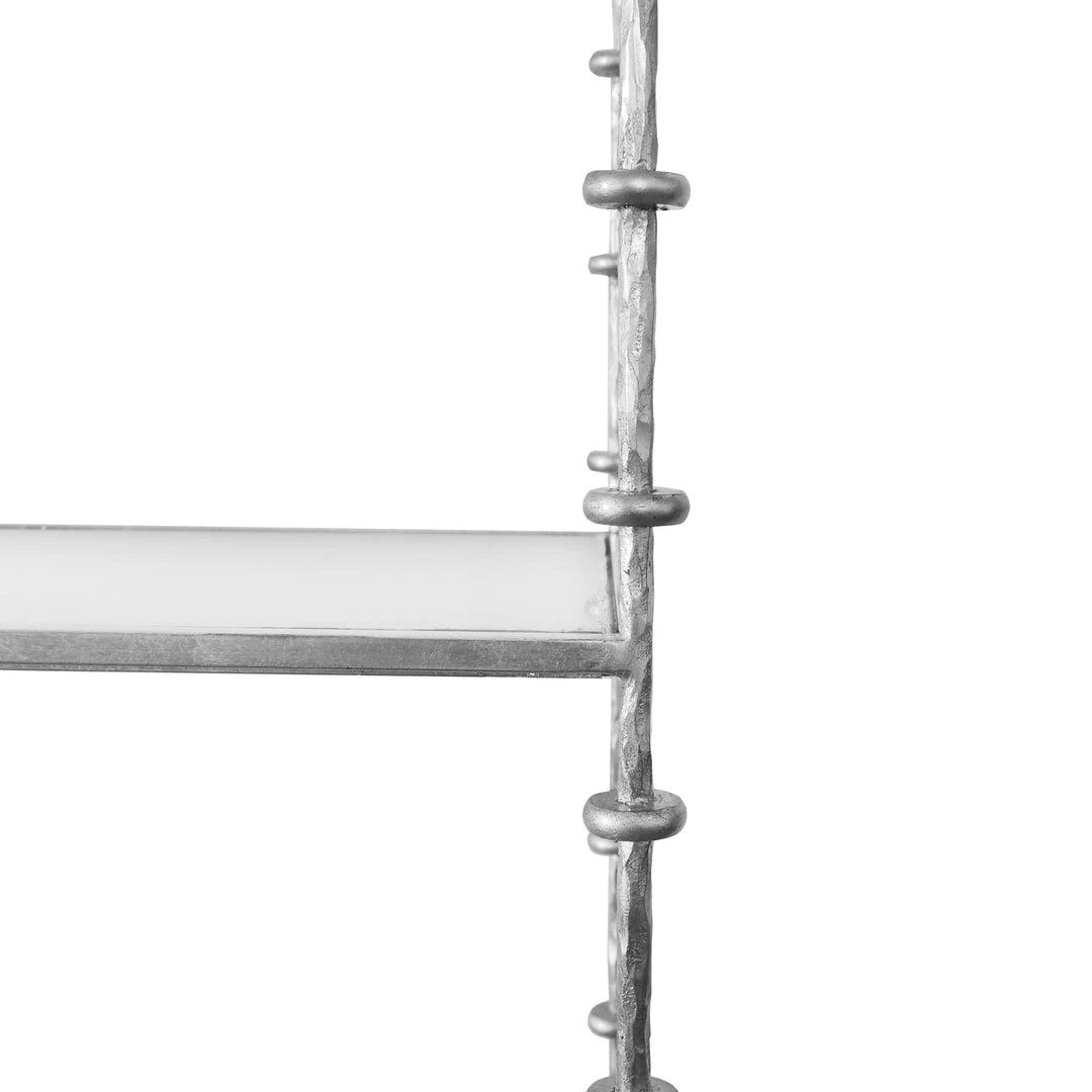 Worlds Away Addie Etagere Silver Leaf 5 Worlds Away Addie Etagere Silver Leaf