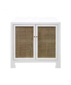 Worlds Away New Arrivals Alden Cabinet White Lacquer