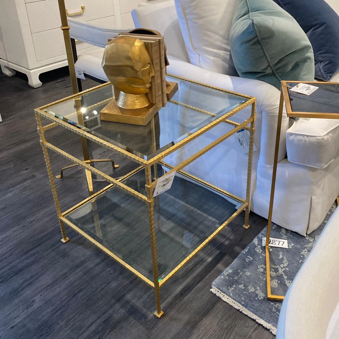 Worlds Away Amos Side Table Gold Leaf New Arrivals 5 Worlds Away Amos Side Table Gold Leaf New Arrivals